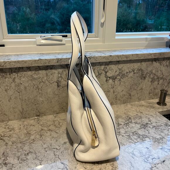 Michael Kors Rosemary Hobo Shoulder Bag, White - Picture 4 of 9